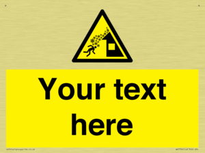 Custom warning roof avalanche